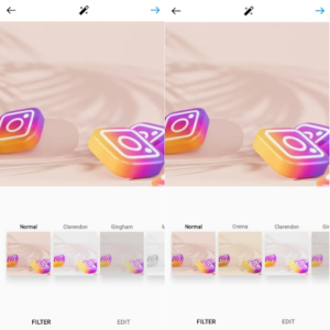 Set your favourite IG filters